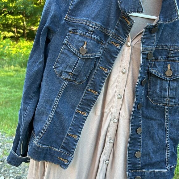 KUT from the Lloyd Amelia Jacket Denim Jean Jacket Medium - Picture 11 of 11